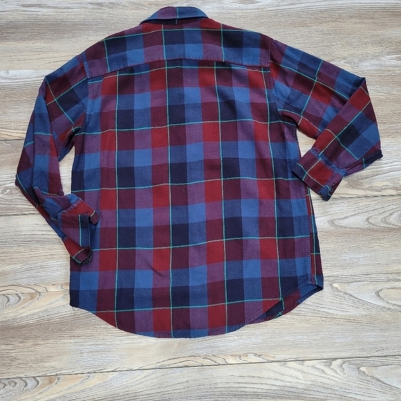 Coleman Flannel button front shirt Men's Size Medium red plaid - Picture 5 of 6